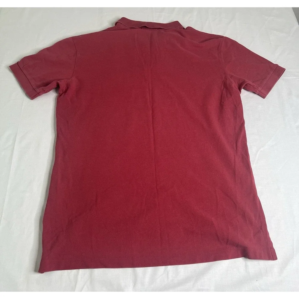 Polo Ralph Lauren‎ Men's Polo Shirt Short Sleeve Cotton Red Large